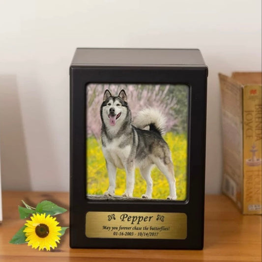 Beautiful Wooden Box with Photo Frame & Engraving.