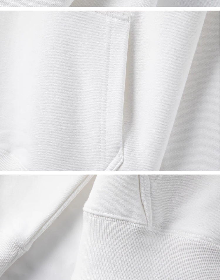 Double-lined hood with matching drawcord