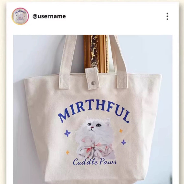 Custom tote bag with your pet's or any face