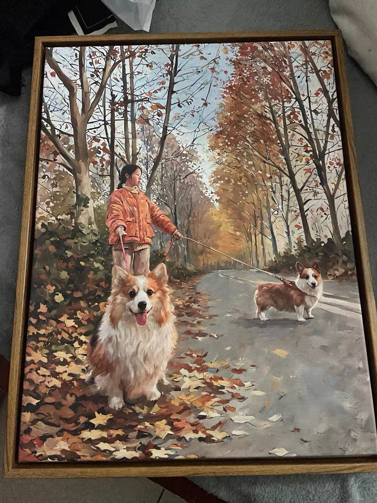 Custom Pet Portrait Art - Oil Painting
