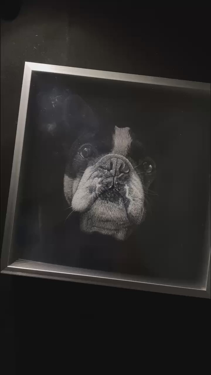 Acrylic pet memorial art
Pet lover custom artwork