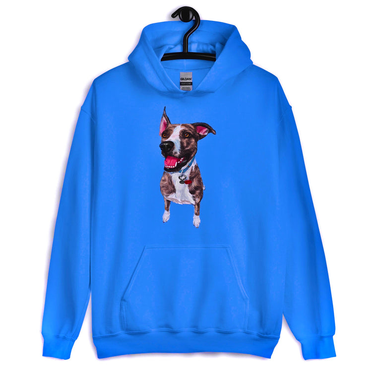 Cozy custom hoodie with your pet's photo! Soft unisex sweatshirt featuring your dog/cat's face. Perfect gift for pet lovers. Machine washable & made to last.