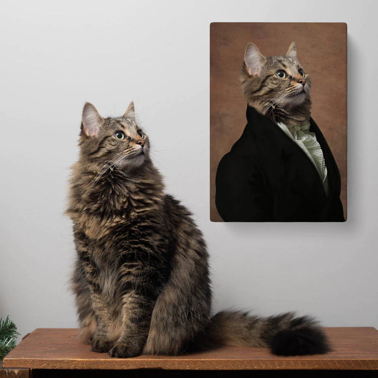 Custom Pet Portrait Art - Vintage Royal Style - Petomise NZ