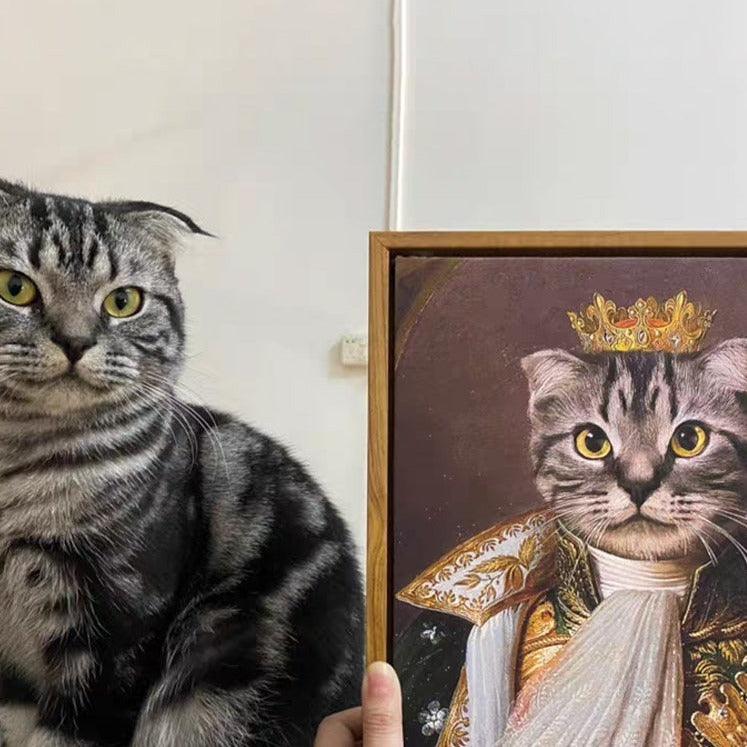 Custom Pet Portrait Art - Vintage Royal Style - Petomise NZ