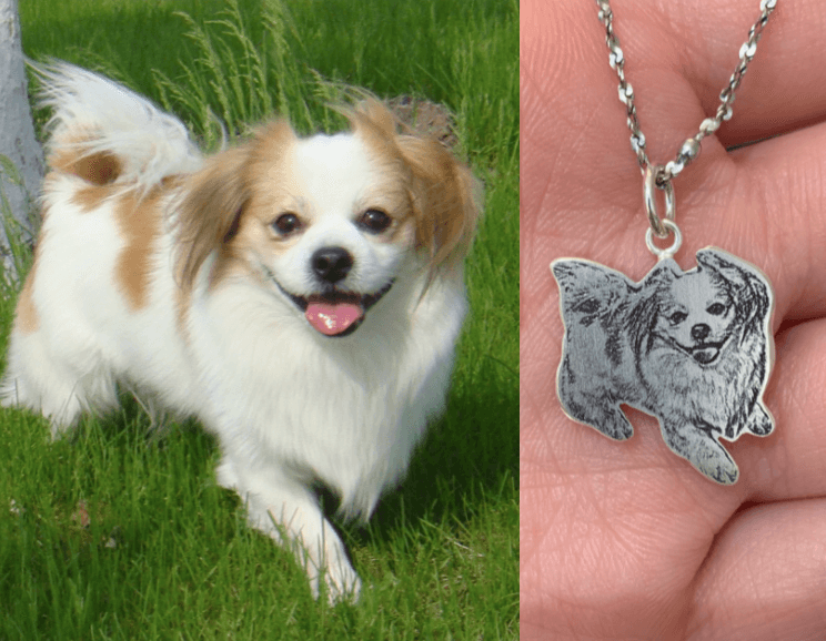 Silhouette Necklace - Customised with Pet Photo - Petomise NZ