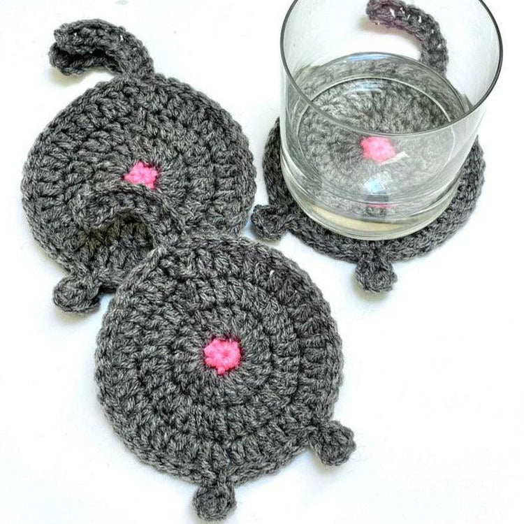 Hand Crocheted Cup Coaster - Customise with Photos - Petomise NZ