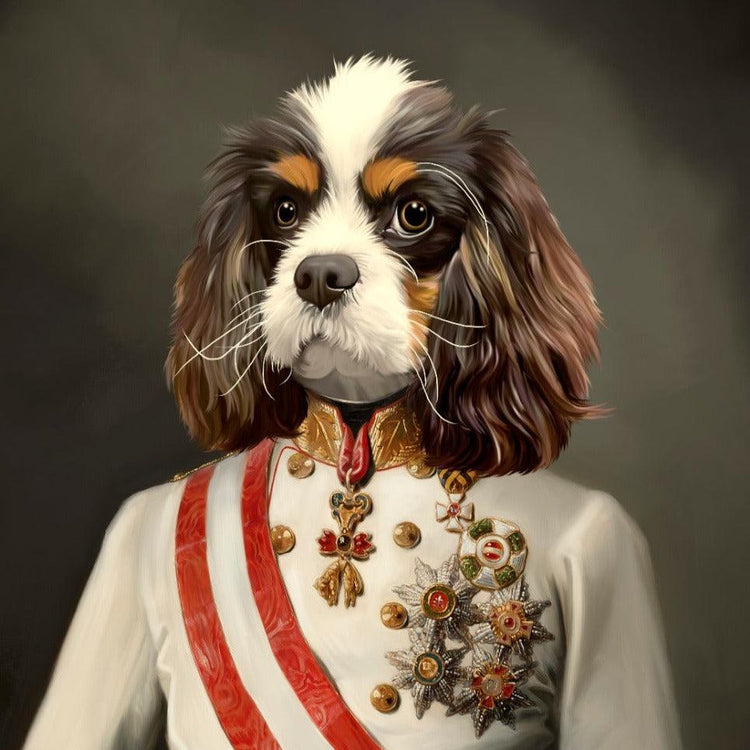 Custom Pet Portrait Art - Vintage Royal Style - Petomise NZ