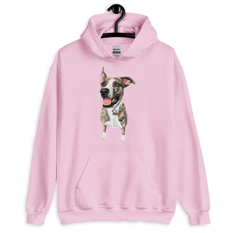 Cozy custom hoodie with your pet's photo! Soft unisex sweatshirt featuring your dog/cat's face. Perfect gift for pet lovers. Machine washable & made to last.