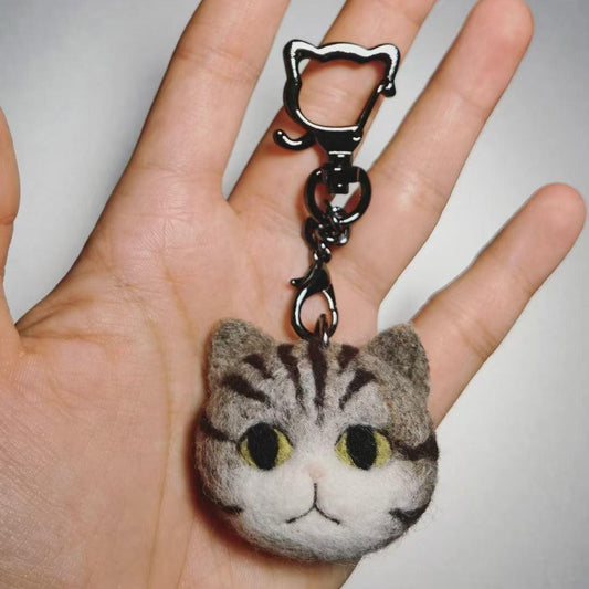 Handcrafted Felted Wool Keyring - Customise with Photos - Petomise NZ