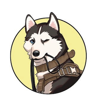 Custom cartoon pet portrait