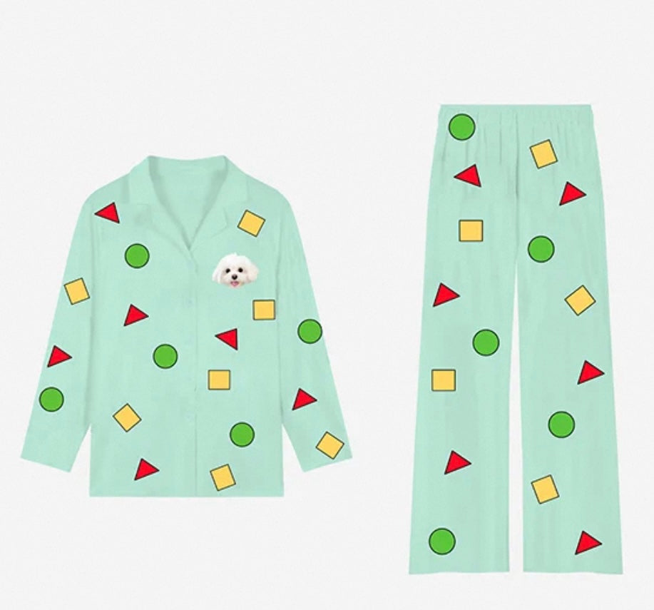 Custom design Milk Silk Pajama Set2