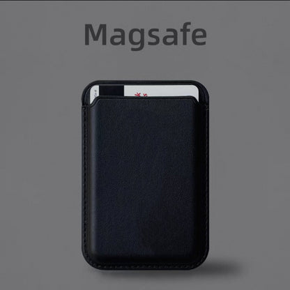 Custom dog/cat MagSafe black cardholder
