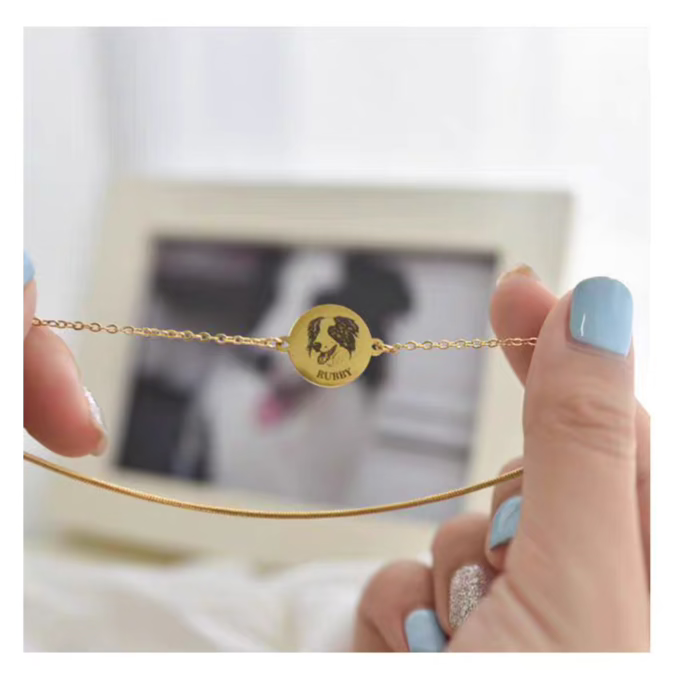 Custom engraved pet jewelry