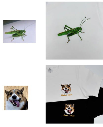 Custom pet embroidered hoodie