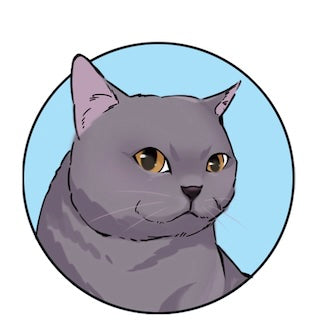 Funny pet portrait digital