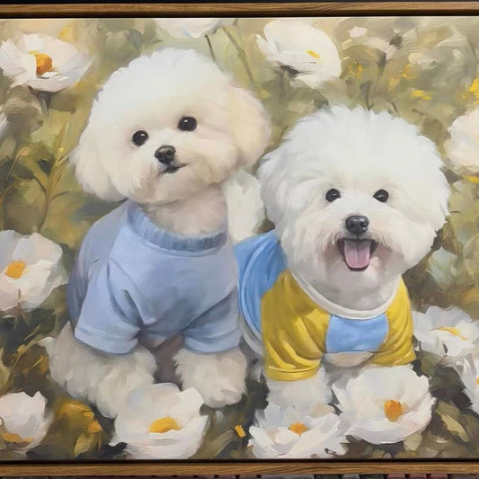 Custom Pet Portrait Art - Oil Painting