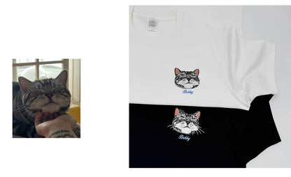 Memorial Pet Shirt Breathable 100% cotton embroidered