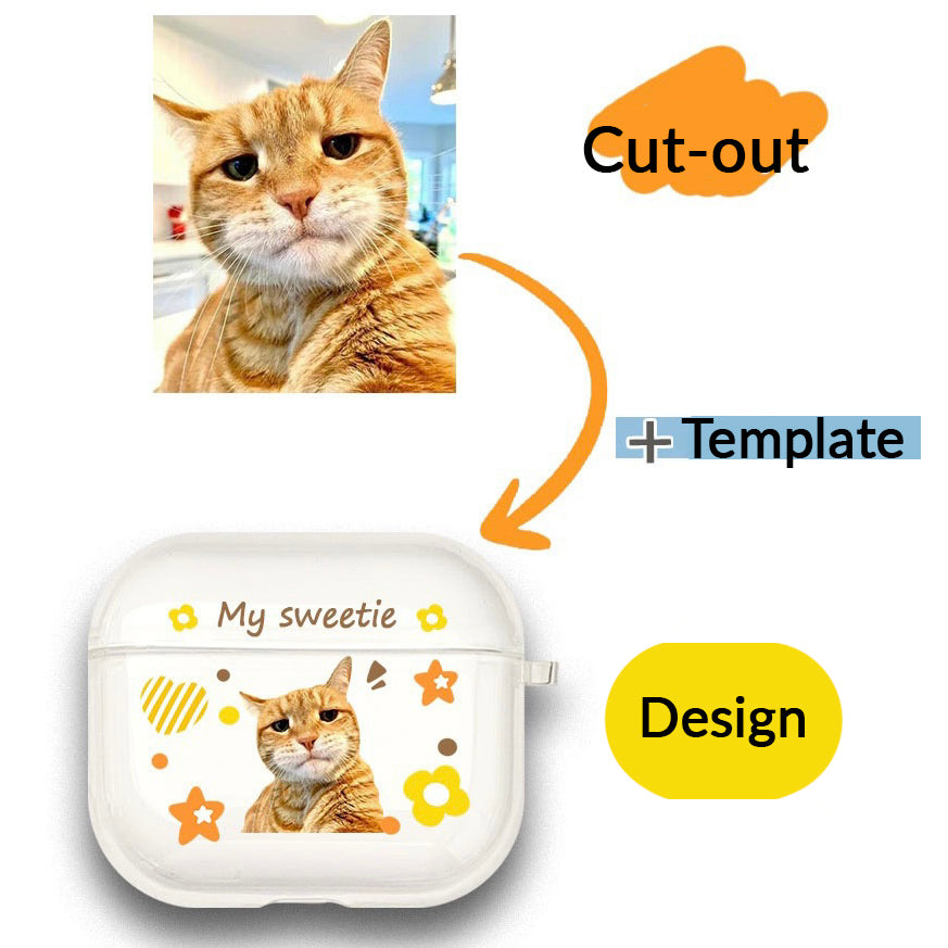 Personalized dog/cat AirPods template