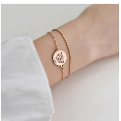 Pet memorial bracelet