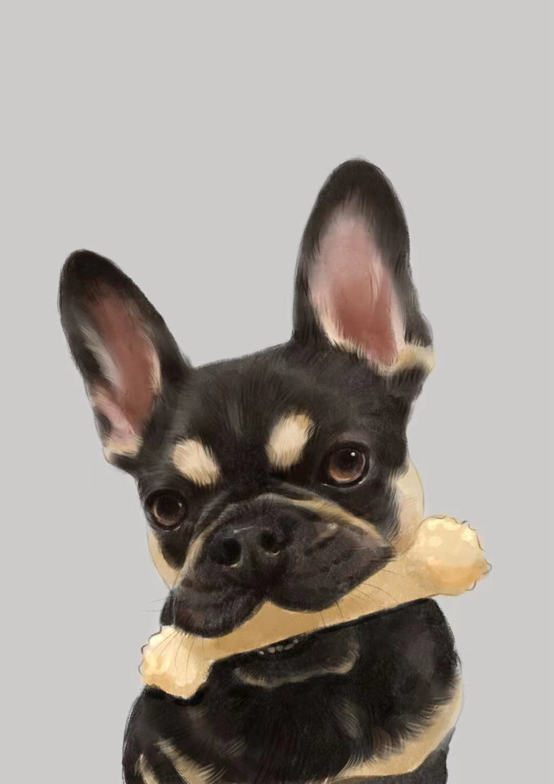 Soft realism pet painting
