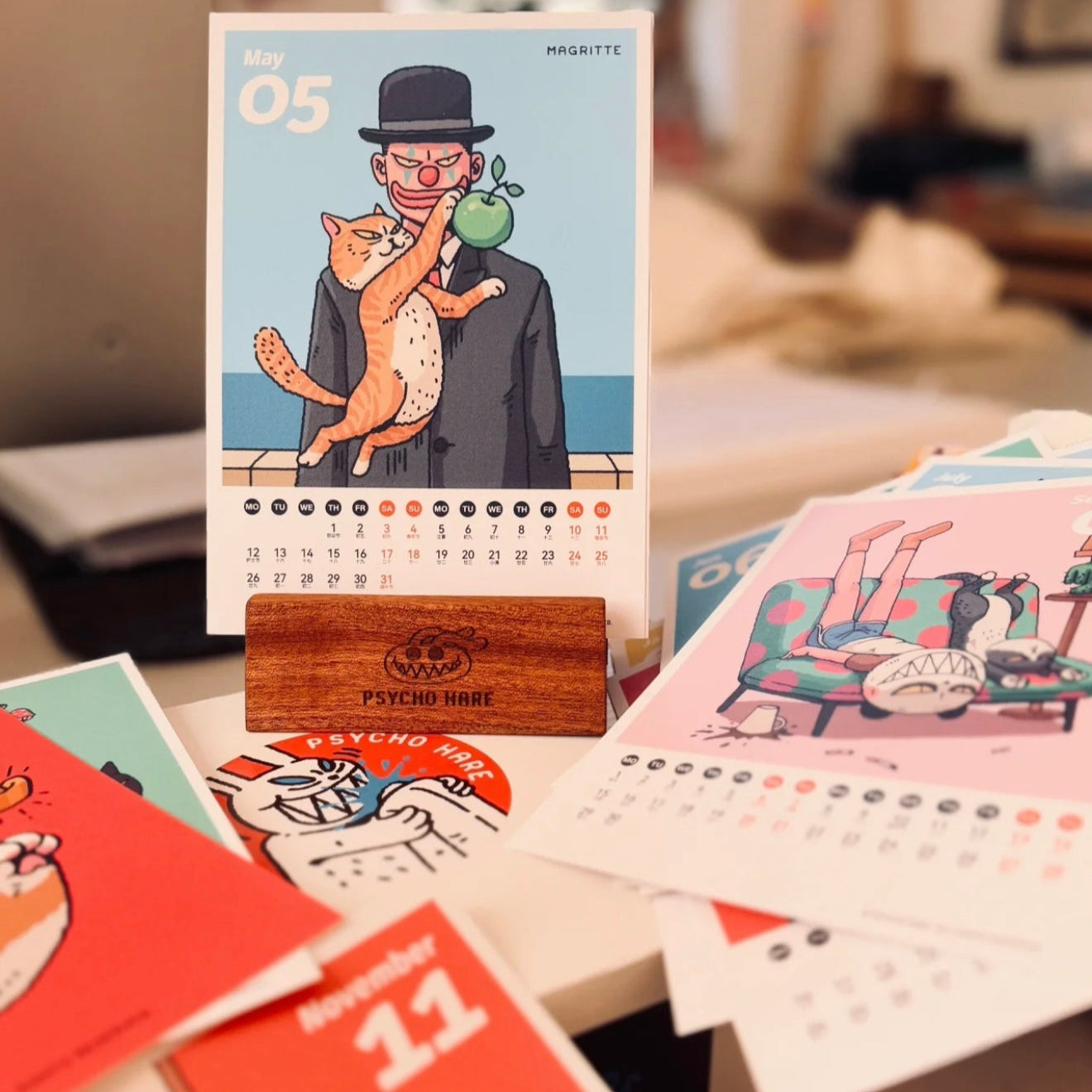 Kitten and puppy monthly calendar