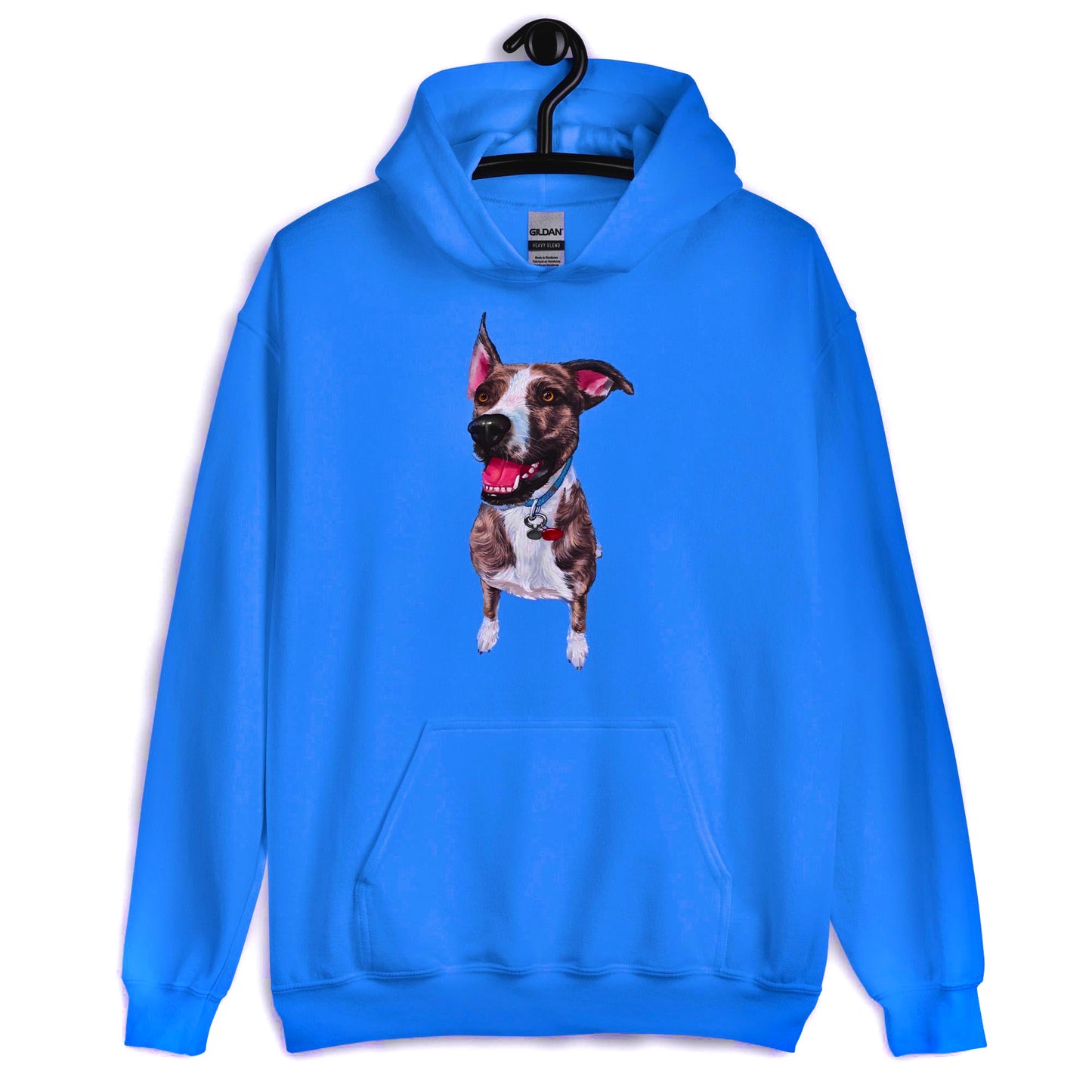 Cozy custom hoodie with your pet's photo! Soft unisex sweatshirt featuring your dog/cat's face. Perfect gift for pet lovers. Machine washable & made to last. 