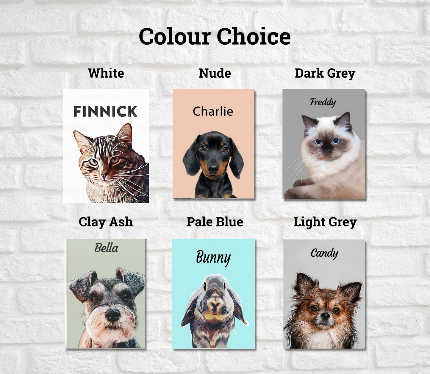 Custom Pet Portrait Art - Contemporary Style - Petomise NZ