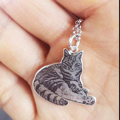 Silhouette Necklace - Customised with Pet Photo - Petomise NZ