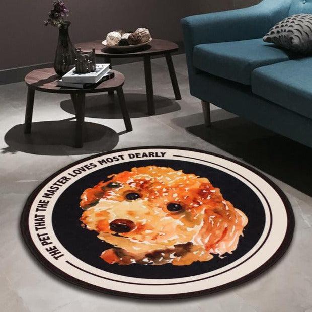 Round Floor Rug - Customised with Photos - Petomise NZ