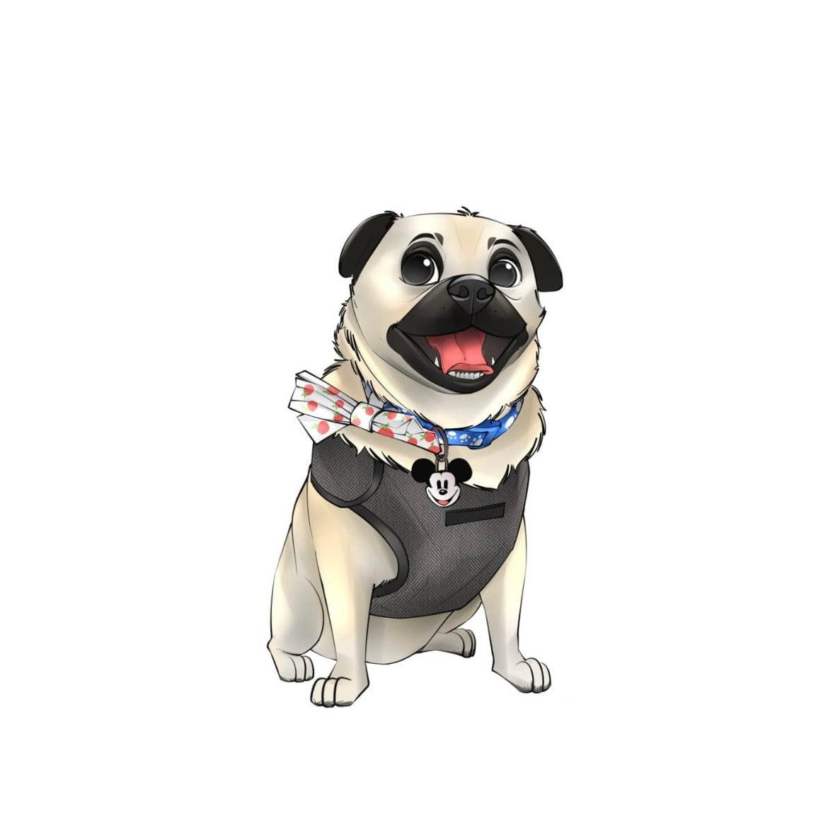 Custom Pet Portrait (Digital Download) - Disney Style - Petomise NZ