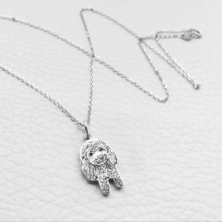 Silhouette Necklace - Customised with Pet Photo - Petomise NZ