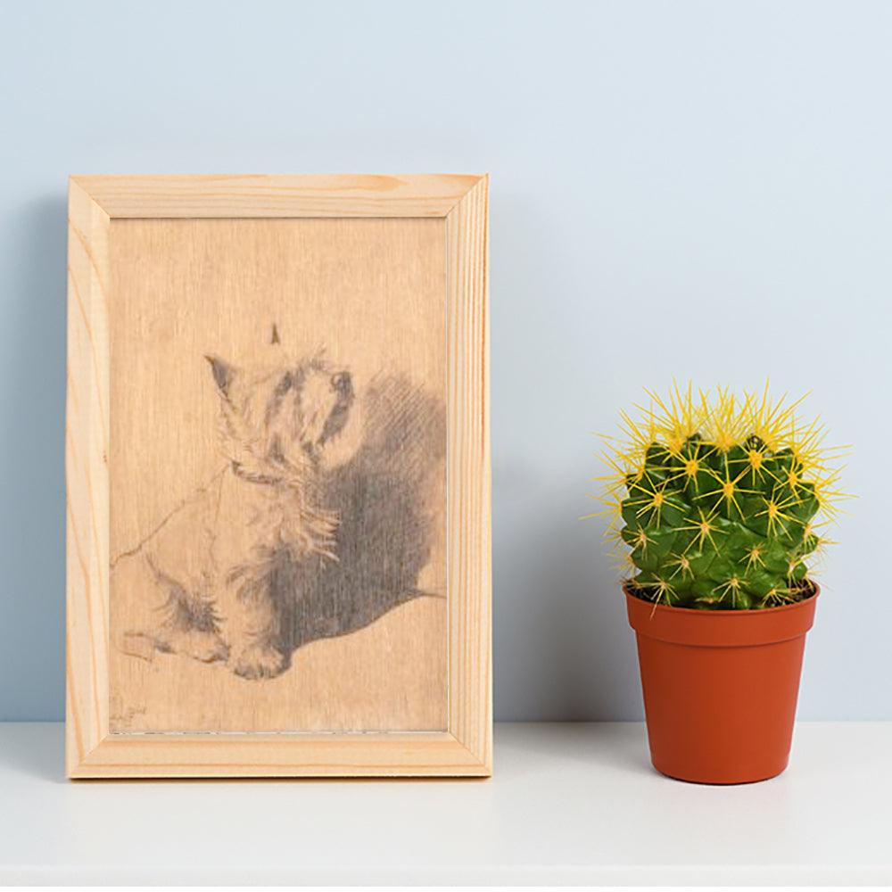 Custom Engraved Wood Pet Portrait - Custom with Photos - Petomise NZ