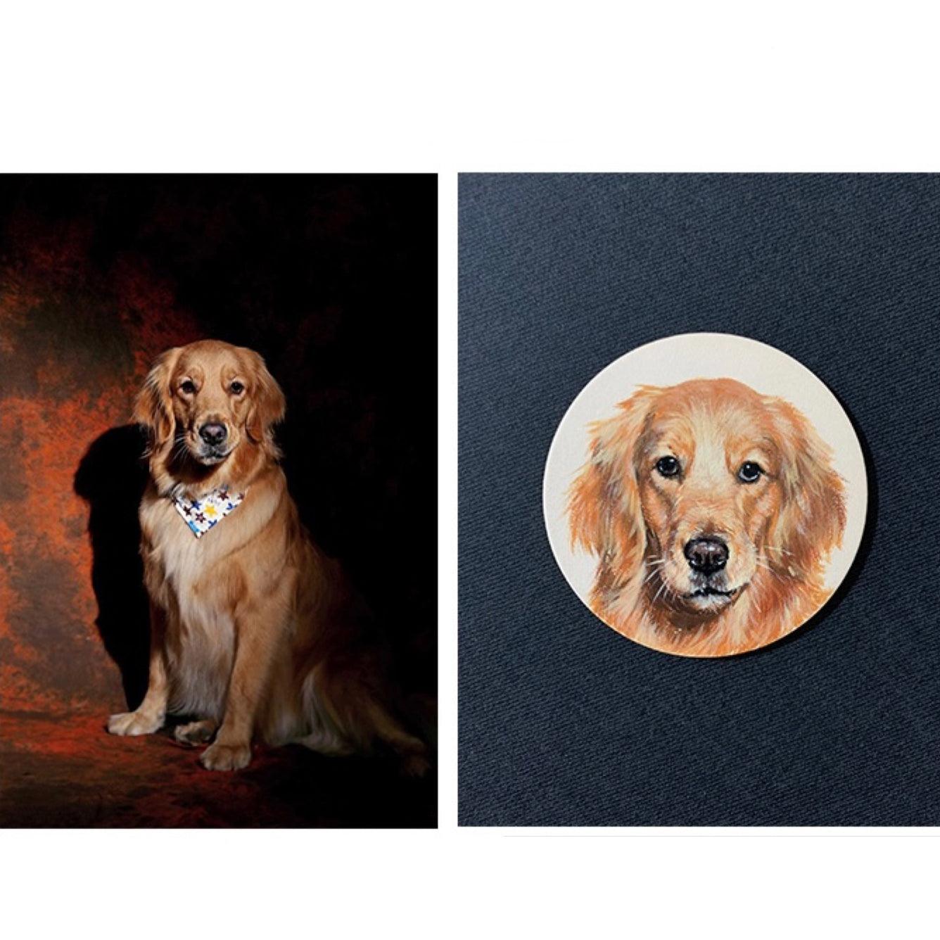 Carved & Painted Leather Keychain - Customised with Photos - Petomise NZ