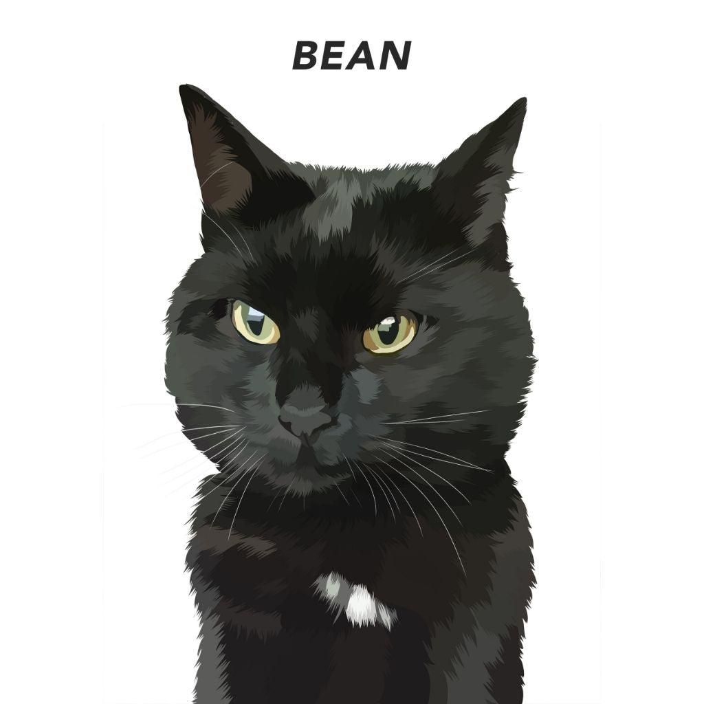 Custom Pet Portrait Art - Contemporary Style - Petomise NZ