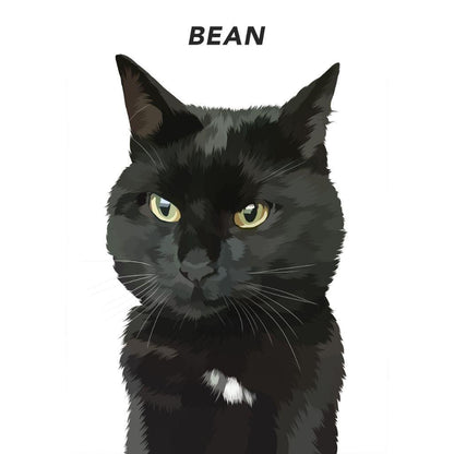 Custom Pet Portrait Art - Contemporary Style - Petomise NZ