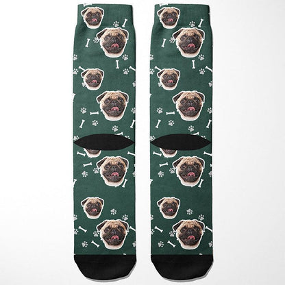 Custom Pet Face Socks - Petomise NZ Christmas pet socks for dog moms
