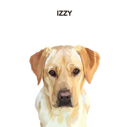 Custom Pet Portrait Art - Contemporary Style - Petomise NZ