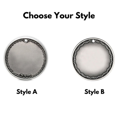 Custom Memorial Engraved Coin Necklace - Customised with Photos - Petomise NZ