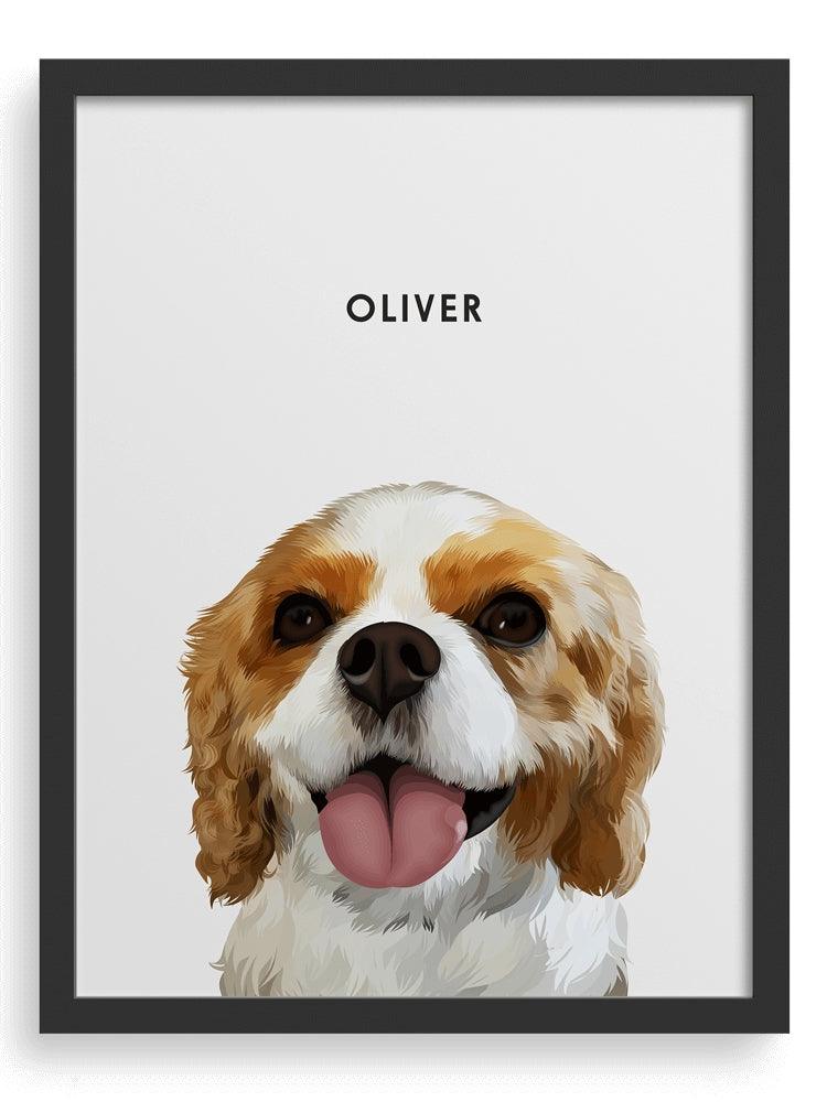 Custom Pet Portrait Art - Contemporary Style - Petomise NZ