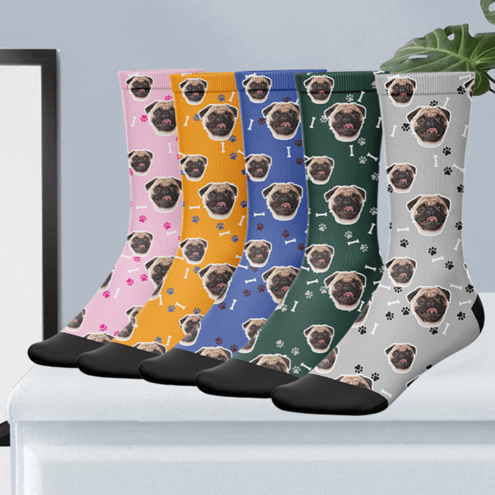 Custom Pet Face Socks - Petomise NZ