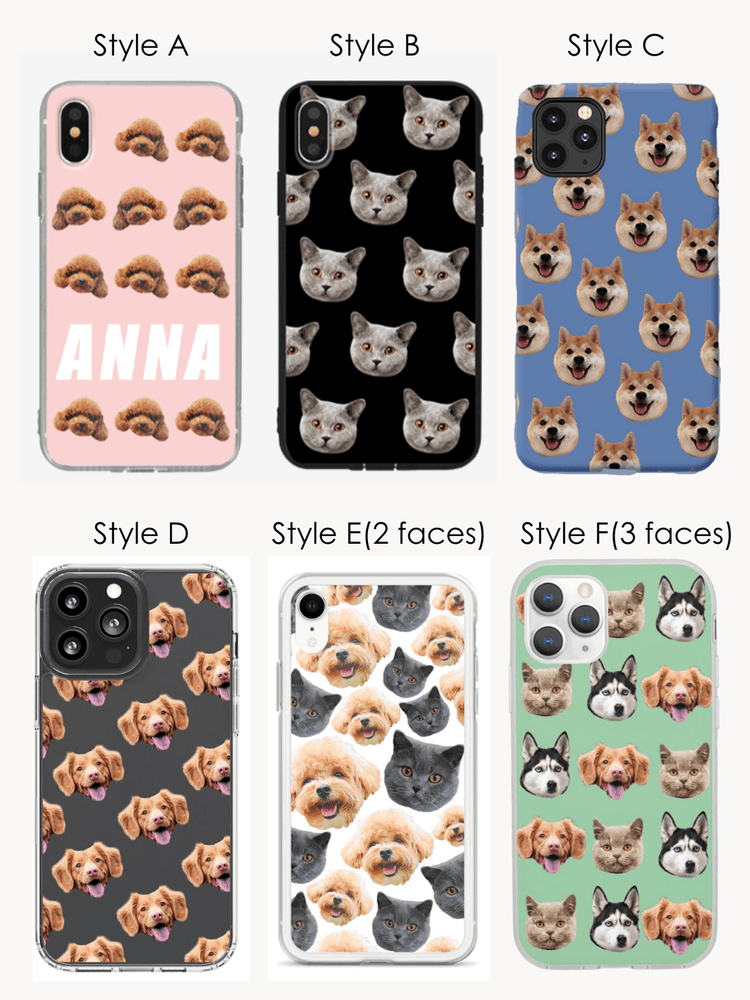 Custom Face Pattern Phone Case - Petomise NZ