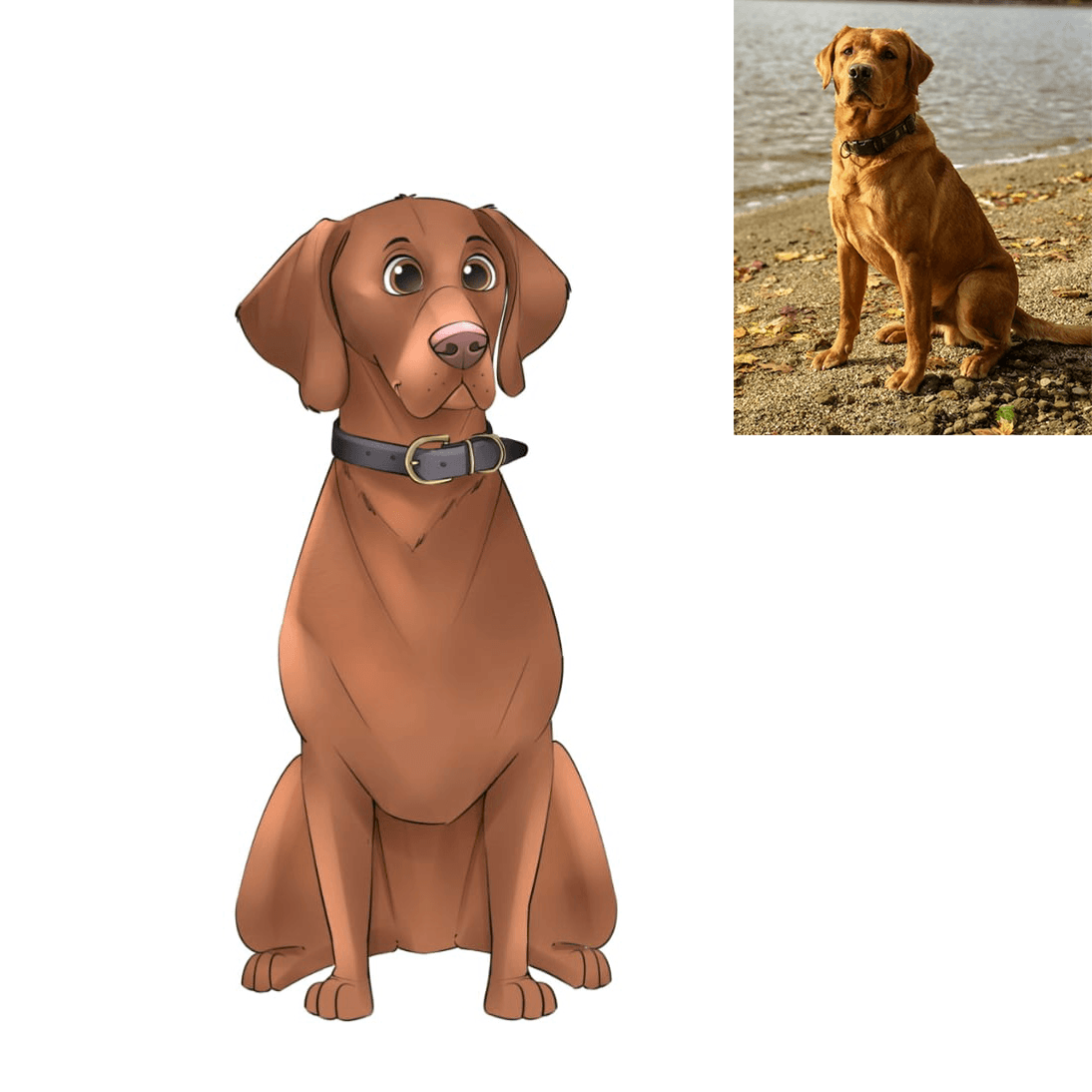 Custom Pet Portrait (Digital Download) - Disney Style - Petomise NZ