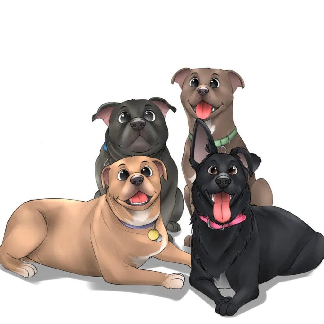 Custom Pet Portrait (Digital Download) - Disney Style - Petomise NZ