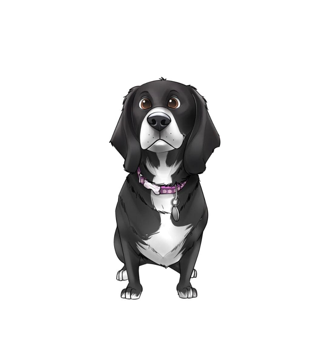 Custom Pet Portrait (Digital Download) - Disney Style - Petomise NZ