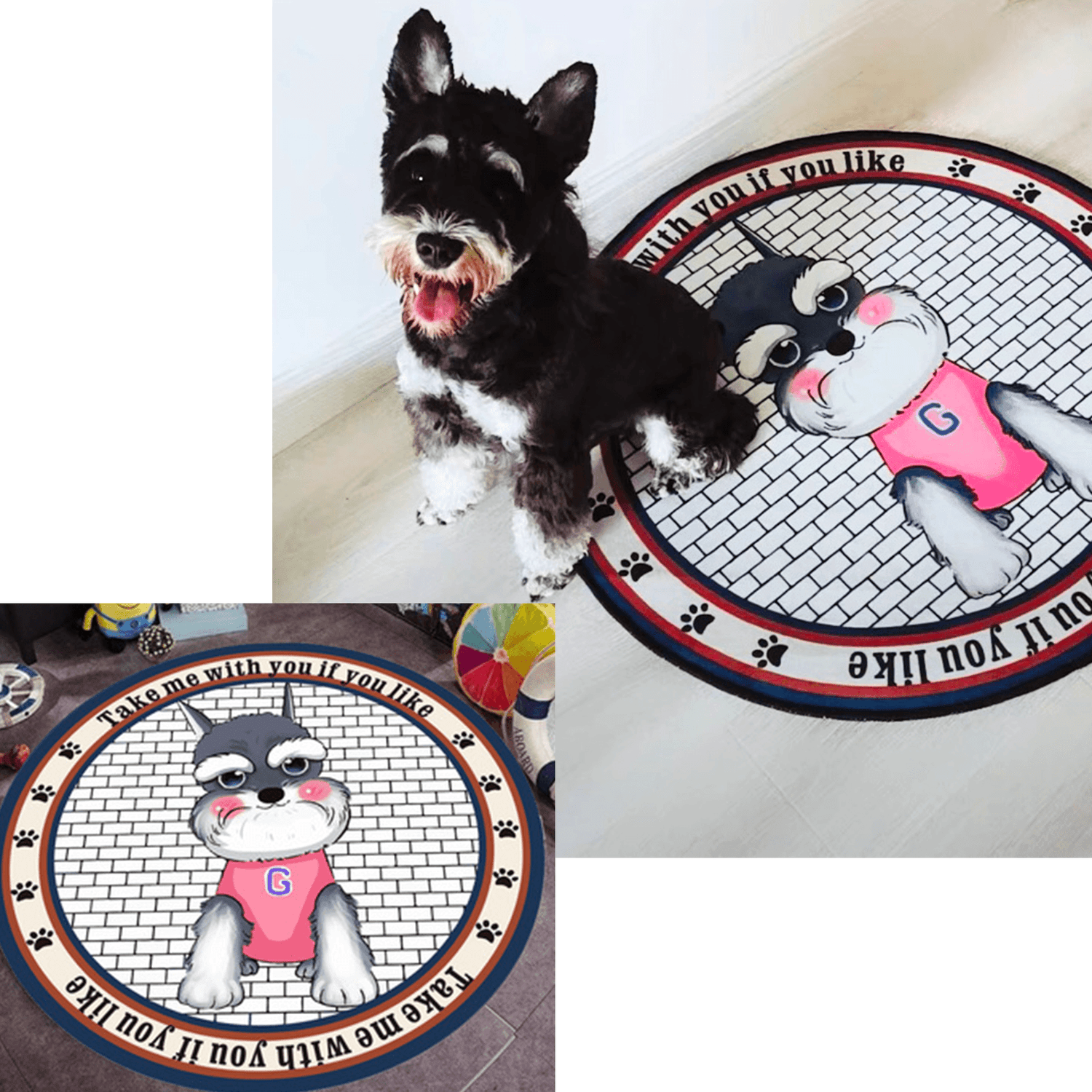 Round Floor Rug - Customised with Photos - Petomise NZ