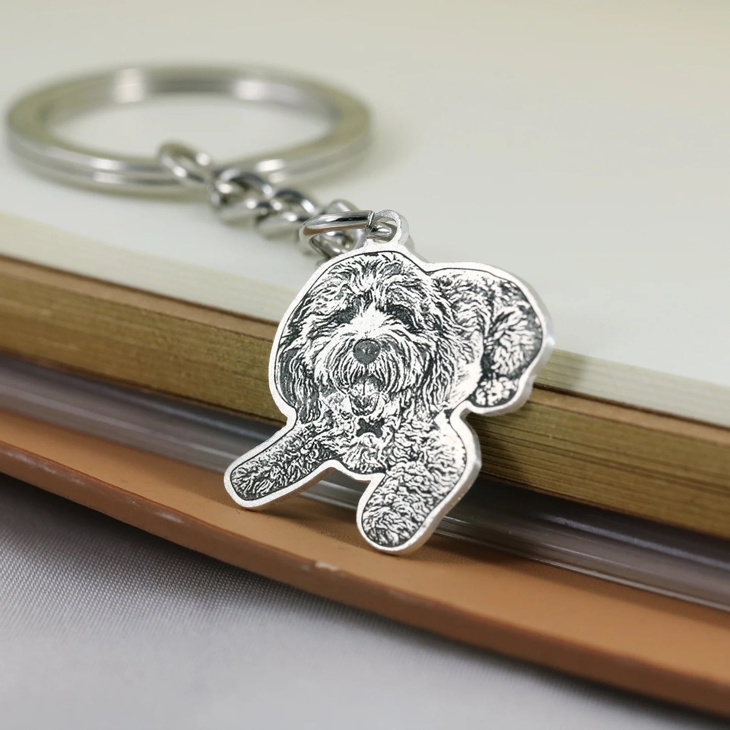 Silhouette Keychain - Personalised with Pet Photo - Petomise NZ