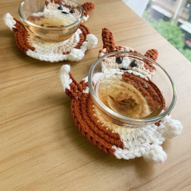 Hand Crocheted Cup Coaster - Customise with Photos - Petomise NZ