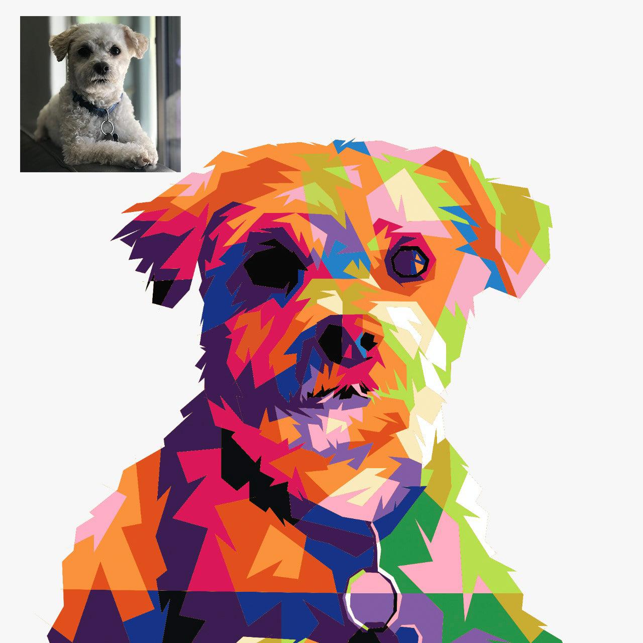 Custom Pet Portrait - Pop Art - Petomise NZ Custom pet pop art
