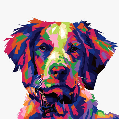 Custom Pet Portrait - Pop Art - Petomise NZ Hand-painted pop art pet