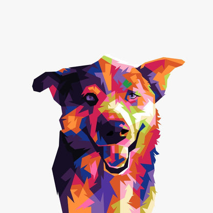 Custom Pet Portrait - Pop Art - Petomise NZ ColorfulPetPortrait